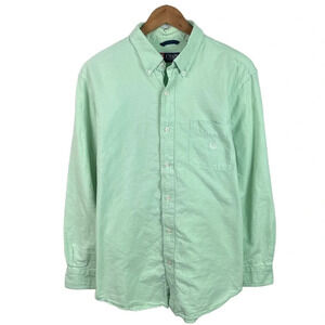 BF39 Mens Chaps Ralph Lauren button down shirt L